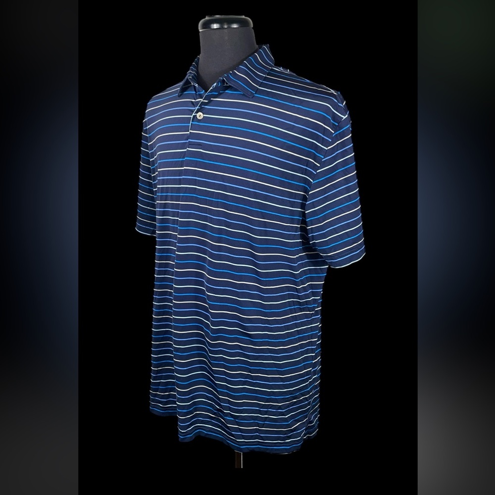 PETER MILLAR CROWN CRAFTED STRIPED PERFORMANCE POLO SZ XL